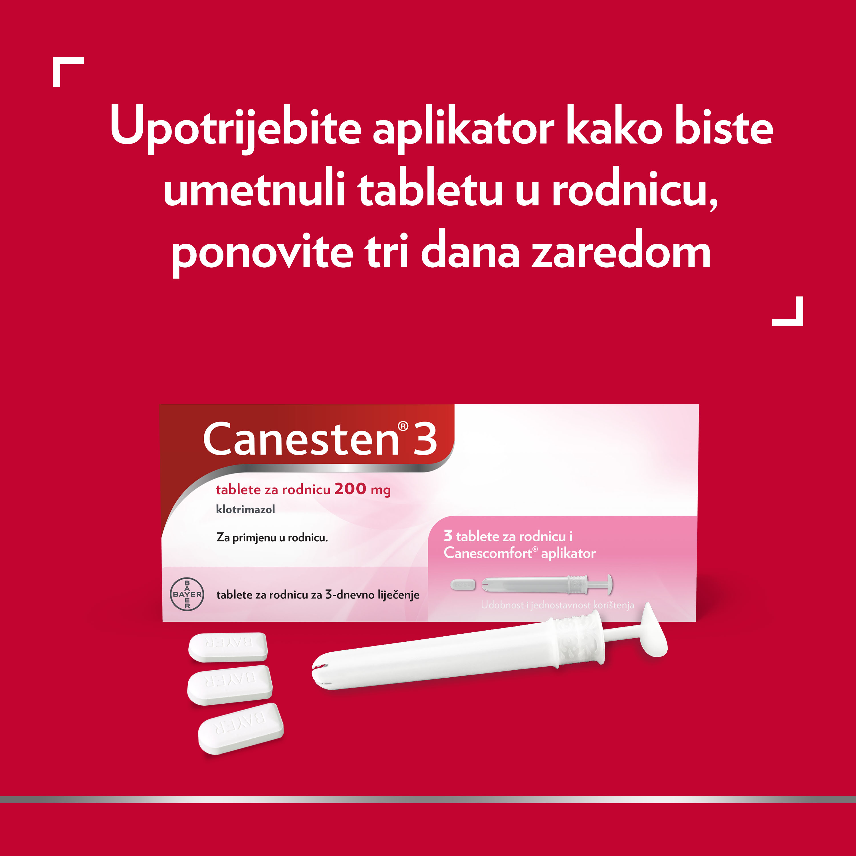 Canesten® 3 tablete za rodnicu 200 mg5